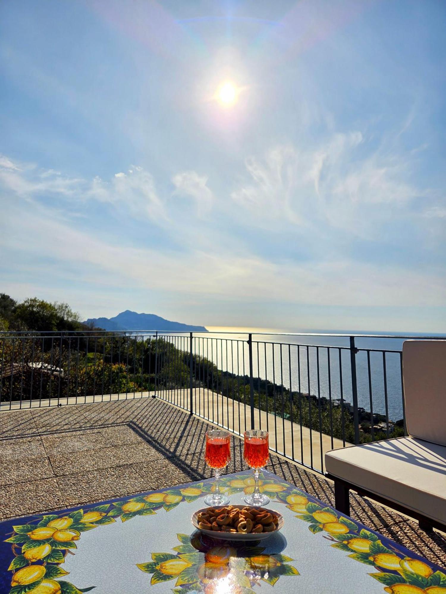 Sun & Relax, Relaxing Location With Seaview Villa Massa Lubrense Dış mekan fotoğraf